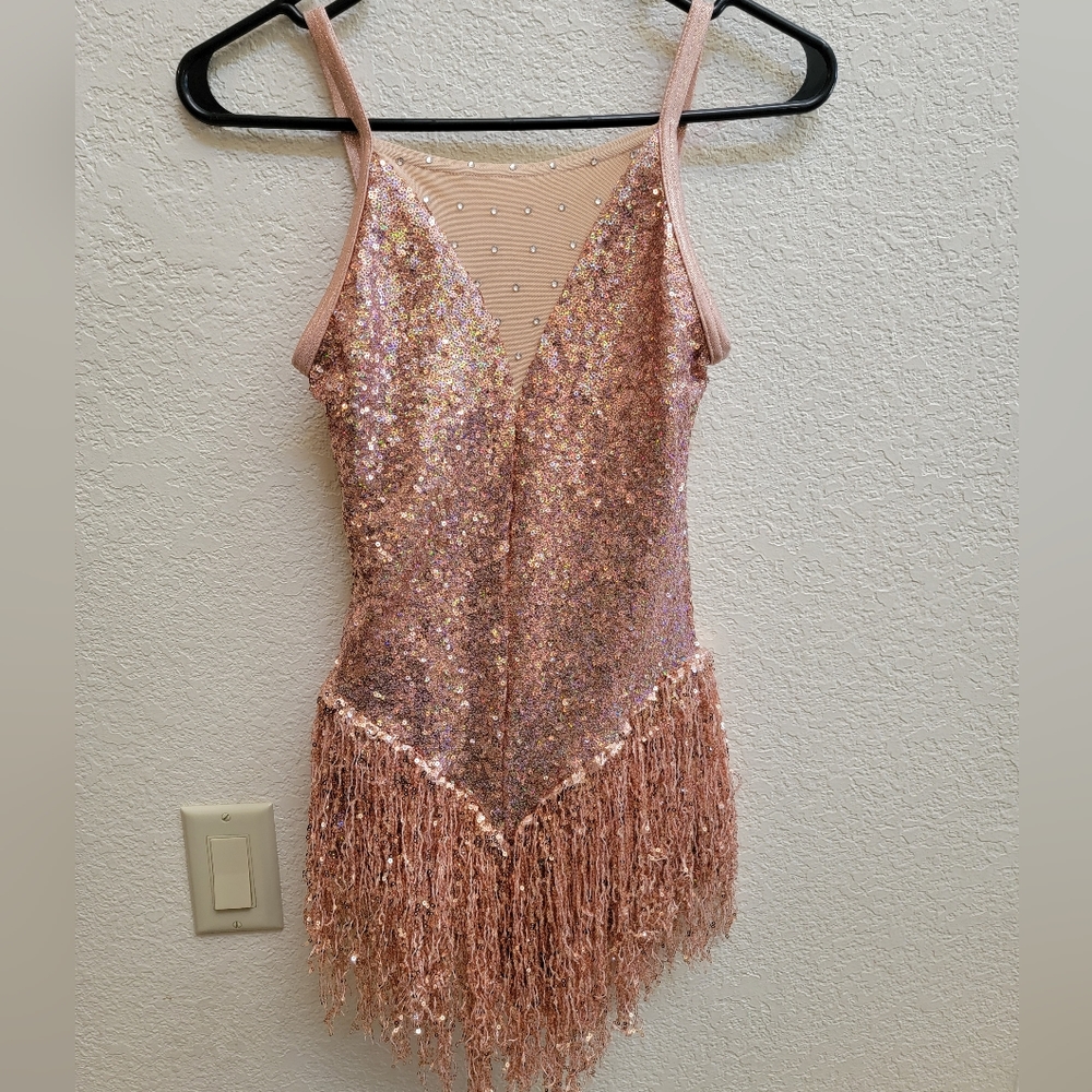 Weissman Salsa Jazz Tap Fringe Dance Costume